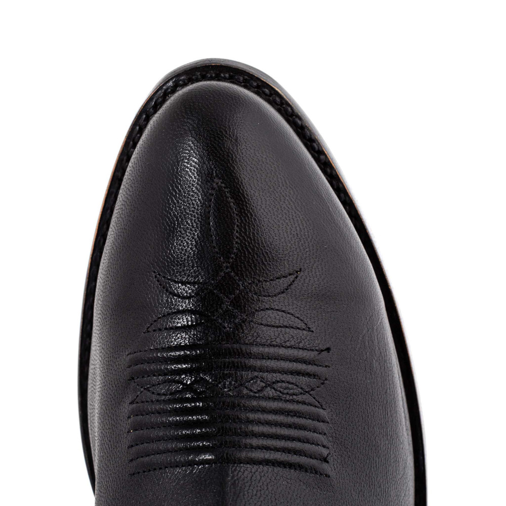 Bottines santiags noires en cuir verni - Estudio bis black - Santiags homme