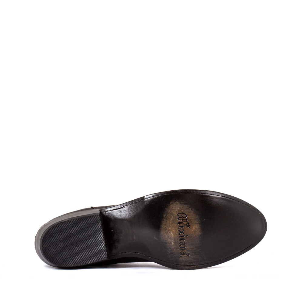 Bottines santiags en cuir verni couleur chocolat - Estudio bis chocolate - Santiags homme