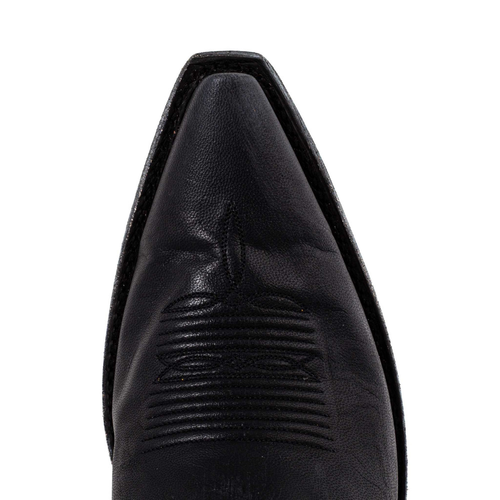 Bottes santiags en cuir noir  - Nevada black - Santiags homme