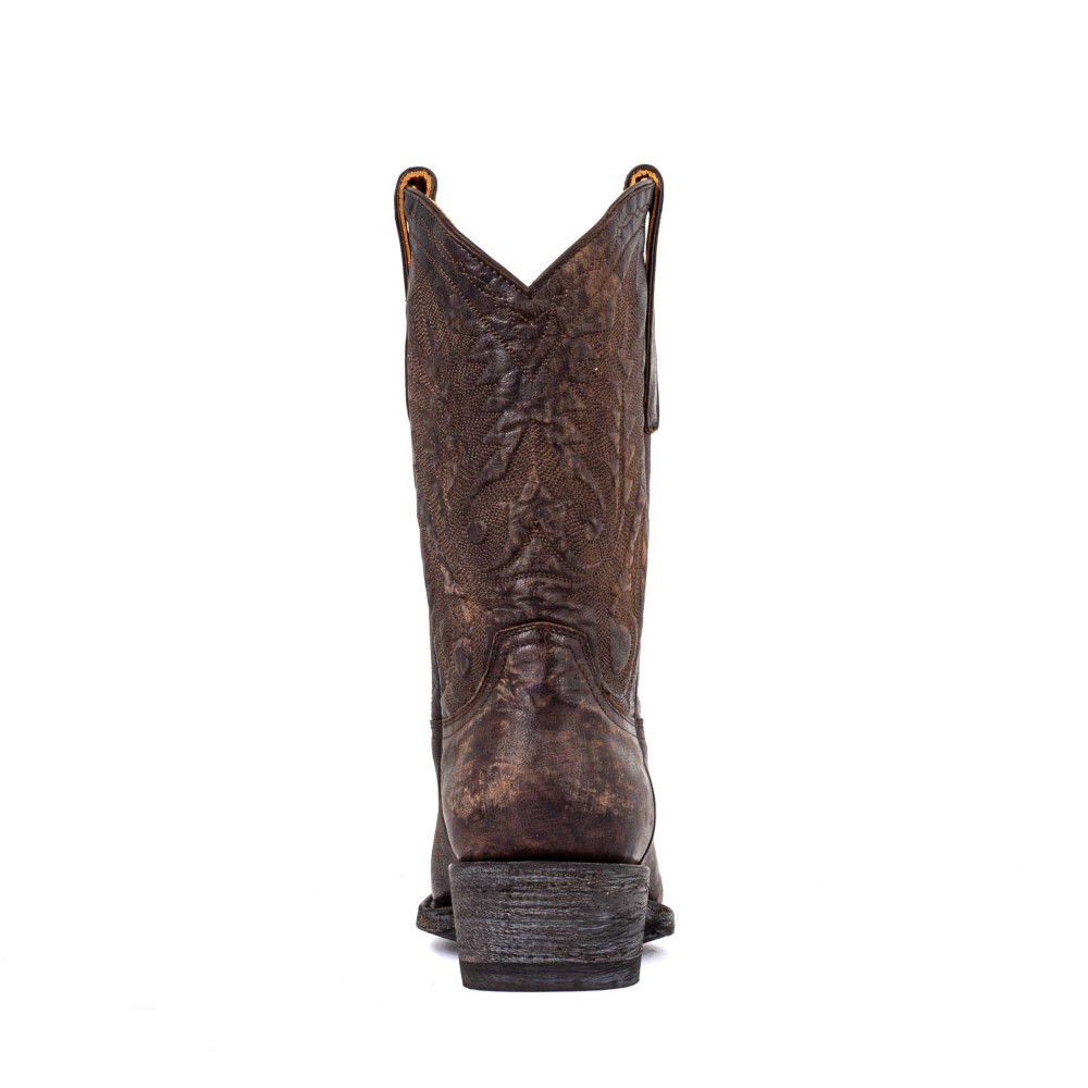 Bottes santiags en cuir marron - Nevada chocolate - Santiags homme