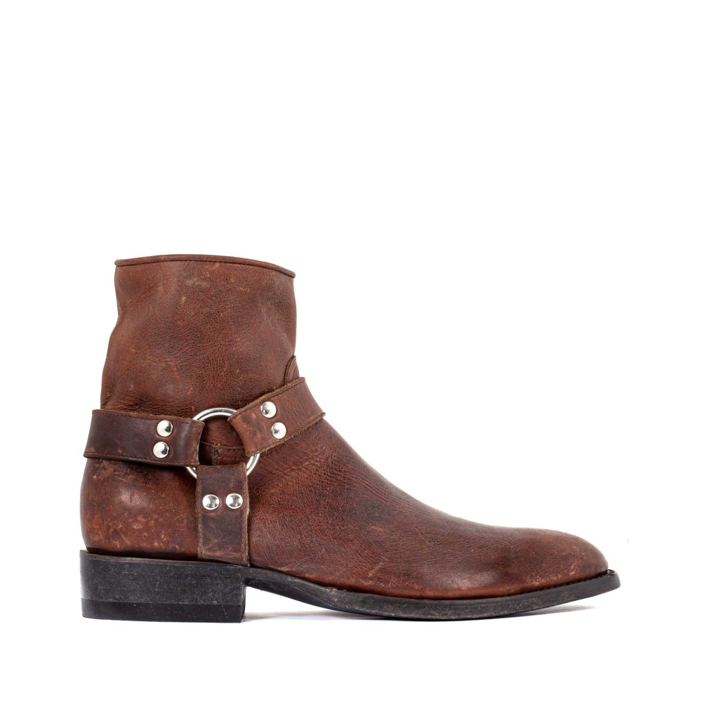 Bottes de moto avec boucles - Santana 6 saddle cognac - Santigs homme