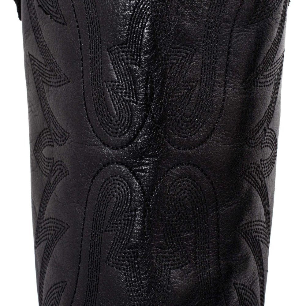 Bottes santiags noires avec motif aigle - Aguila london black - Santiags femme