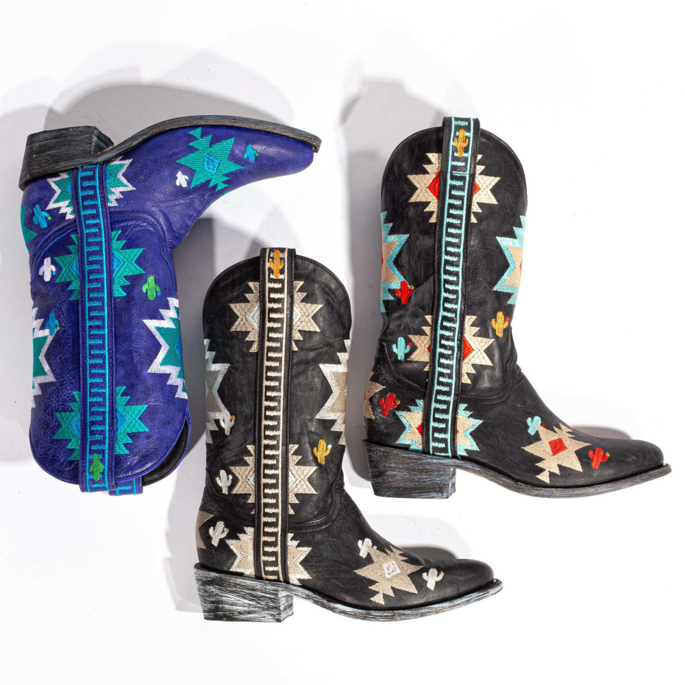 Santiags Chill Black | Style noir intemporel | Mexicana
