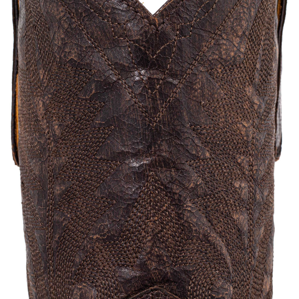 Bottes santiags en cuir marron - Nevada chocolate - Santiags homme