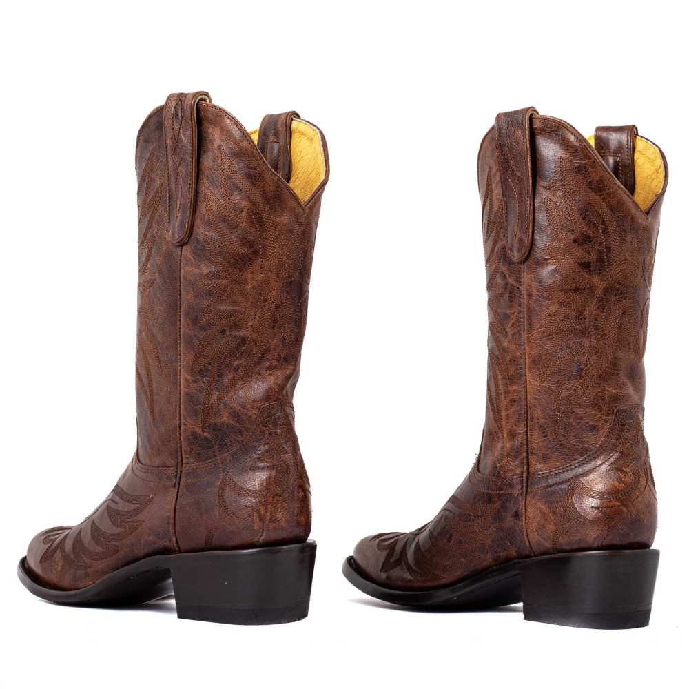 Bottes santiags à bouts ronds, motif aigle - Aguila oryx - Santiags femme