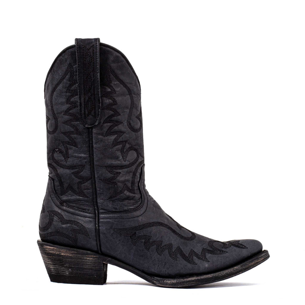 Bottes santiag avec motif aigle en cuir noir - Chiquita Bruselas negro - Santiags femme