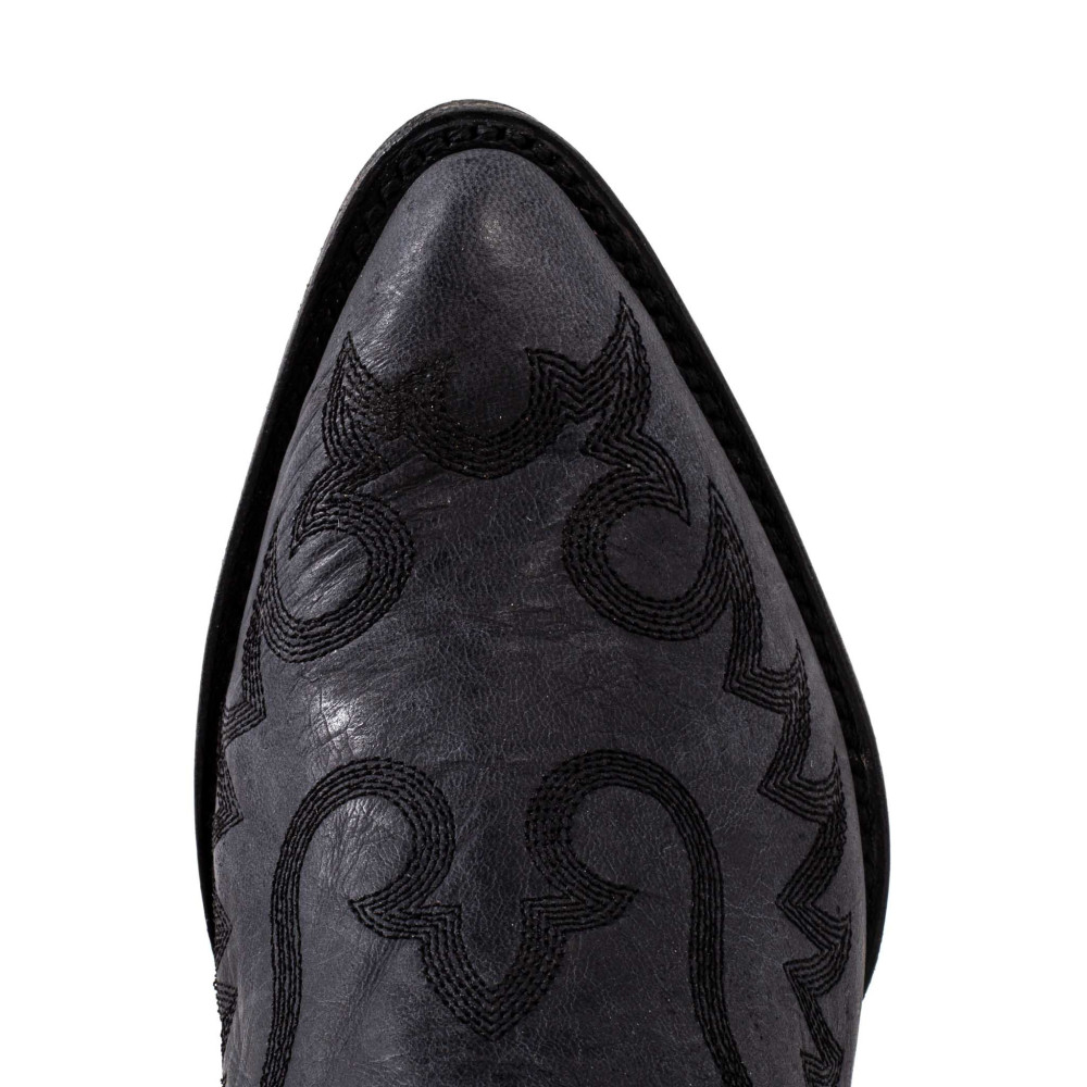 Bottes santiag avec motif aigle en cuir noir - Chiquita Bruselas negro - Santiags femme