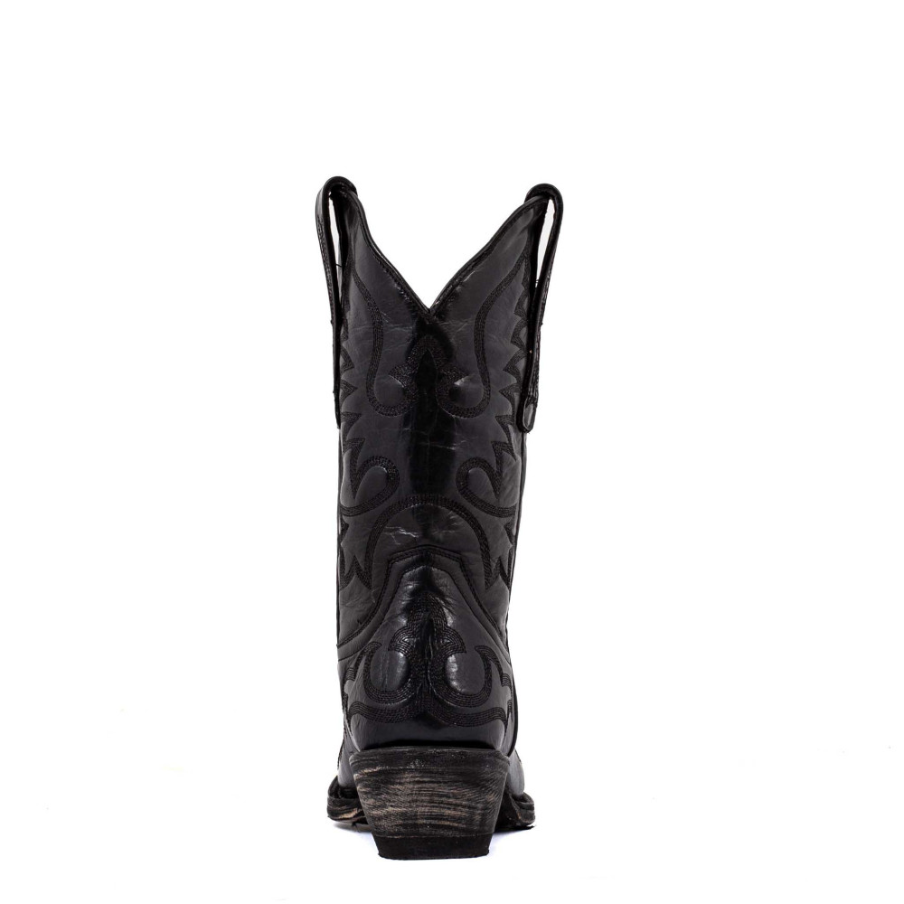Bottes santiag avec motif aigle en cuir noir - Chiquita 10 becerro negro - Santiags femme