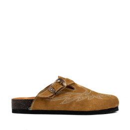 Sabots western - Bahia suede camel - Sabots homme
