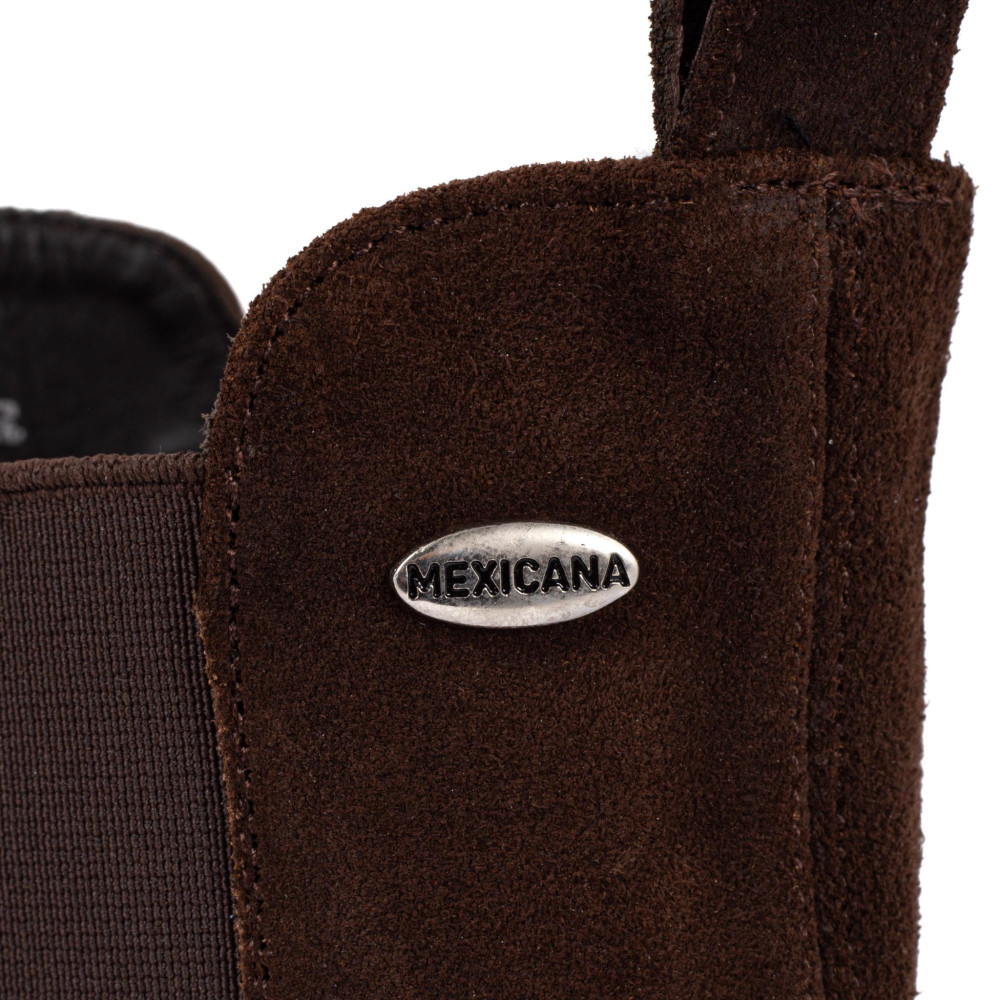 Bottes de moto à coque en cuir patiné - Diablo chocolate - Santiags homme
