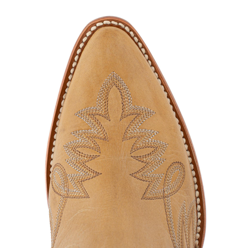 Santiags basses couleur avec zip - Fury camel rancheiro - Santiags femme