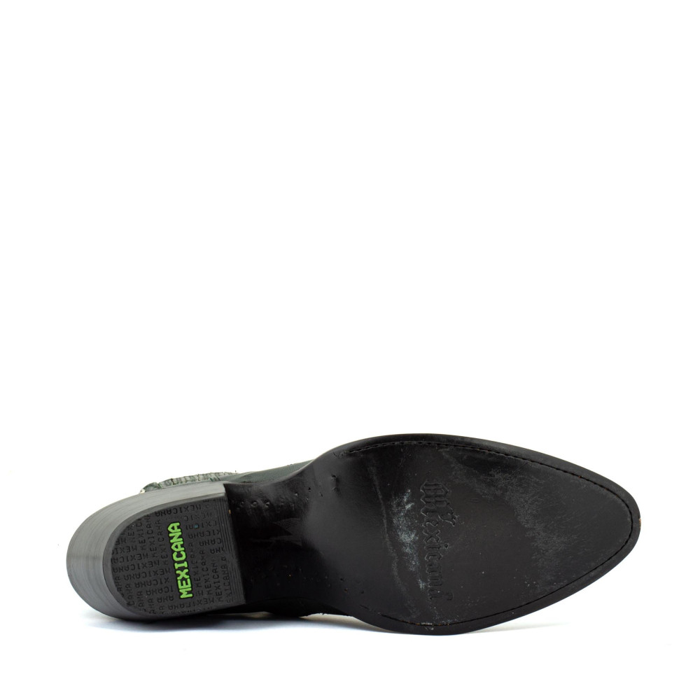 Santiags basses avec zip - Fury Green cypres - Santiags femme