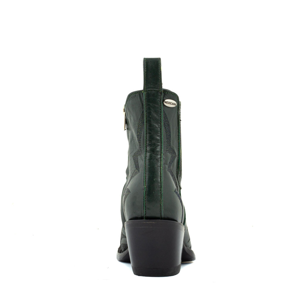Santiags basses avec zip - Fury Green cypres - Santiags femme
