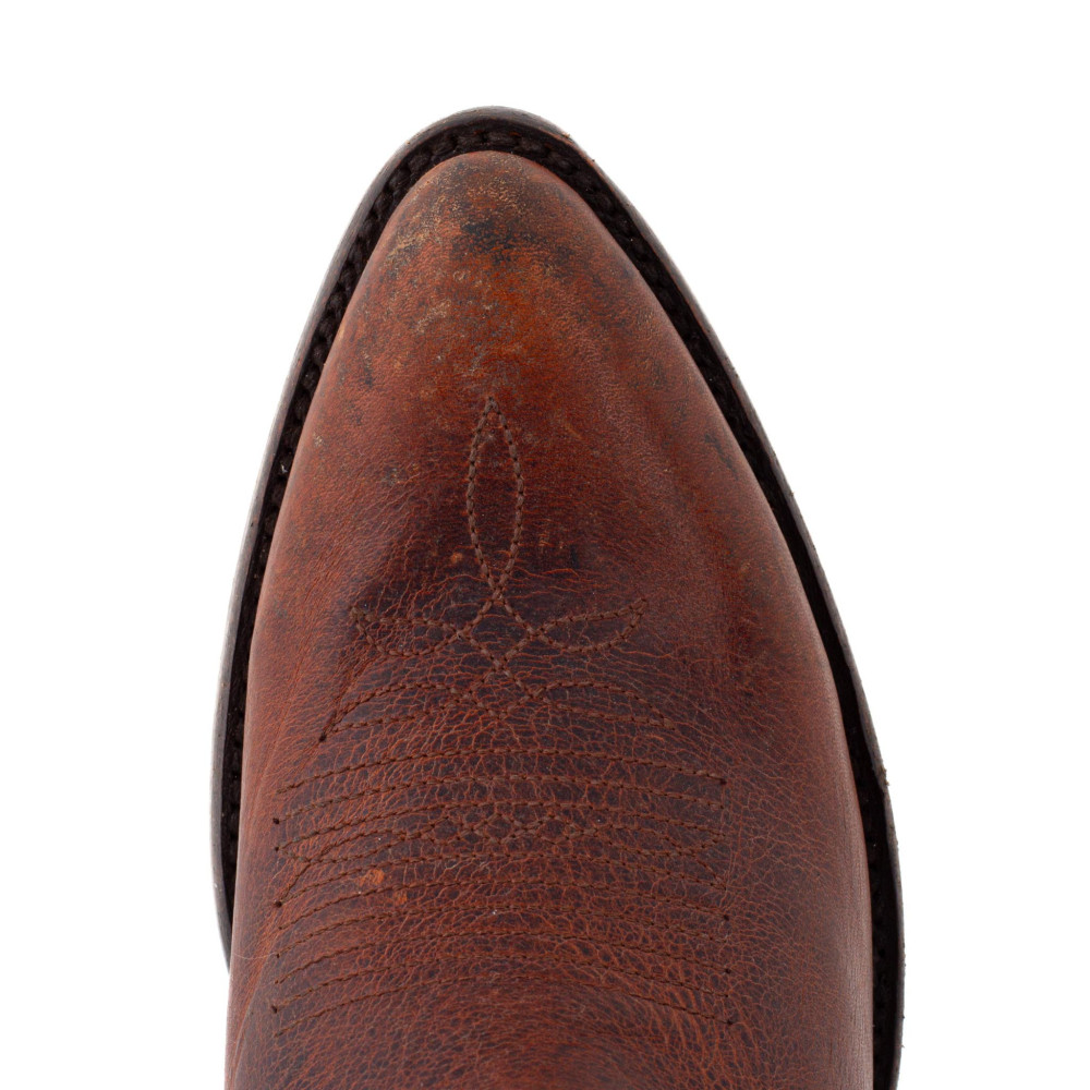 Bottes Santiags en cuir marron - Razz 15 Saddle Cognac - Santiags femme