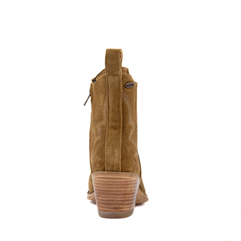 Santiags basses en cuir suede - Fury Dijon - Santiags femme