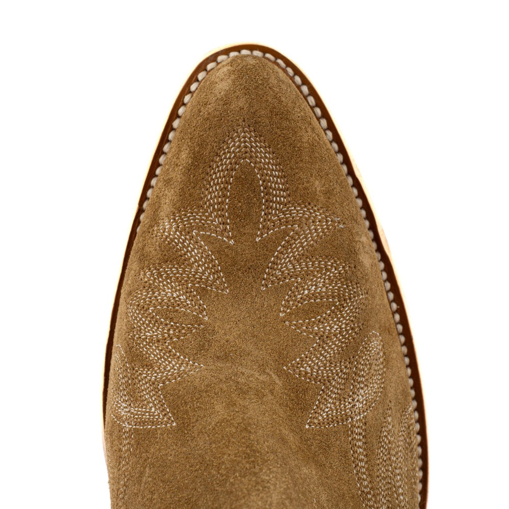 Santiags basses en cuir suede - Fury Dijon - Santiags femme