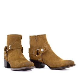 Bottines de moto avec boucles - Santana Bentley - Santiags femme