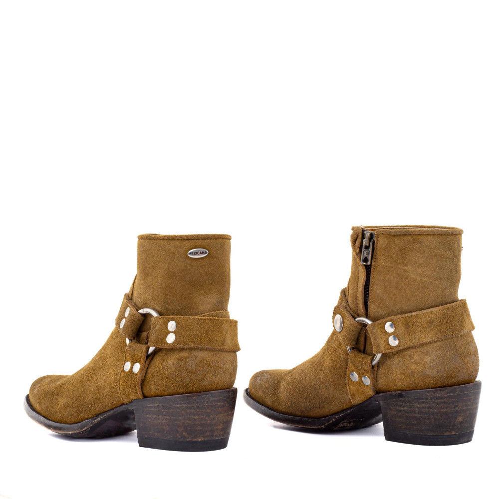 Bottines de moto avec boucles - Santana Bentley - Santiags femme