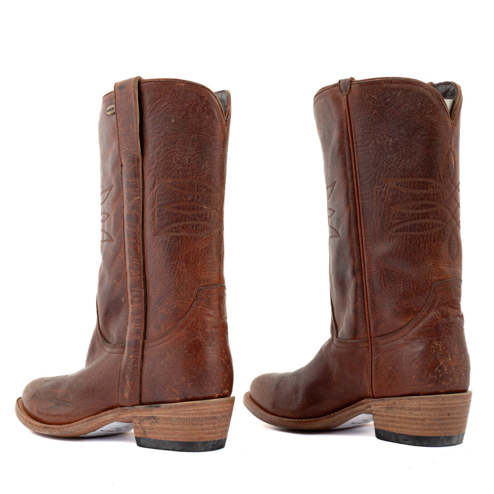 Bottes camarguaise en cuir lisse - Yopal saddle torino - Santiags femme