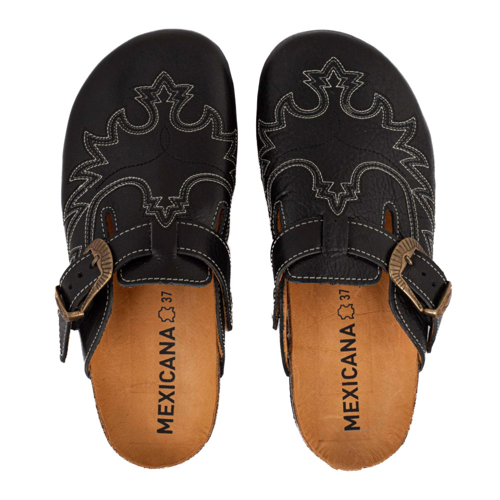 Sabots western - Bahia black - Sabots femme