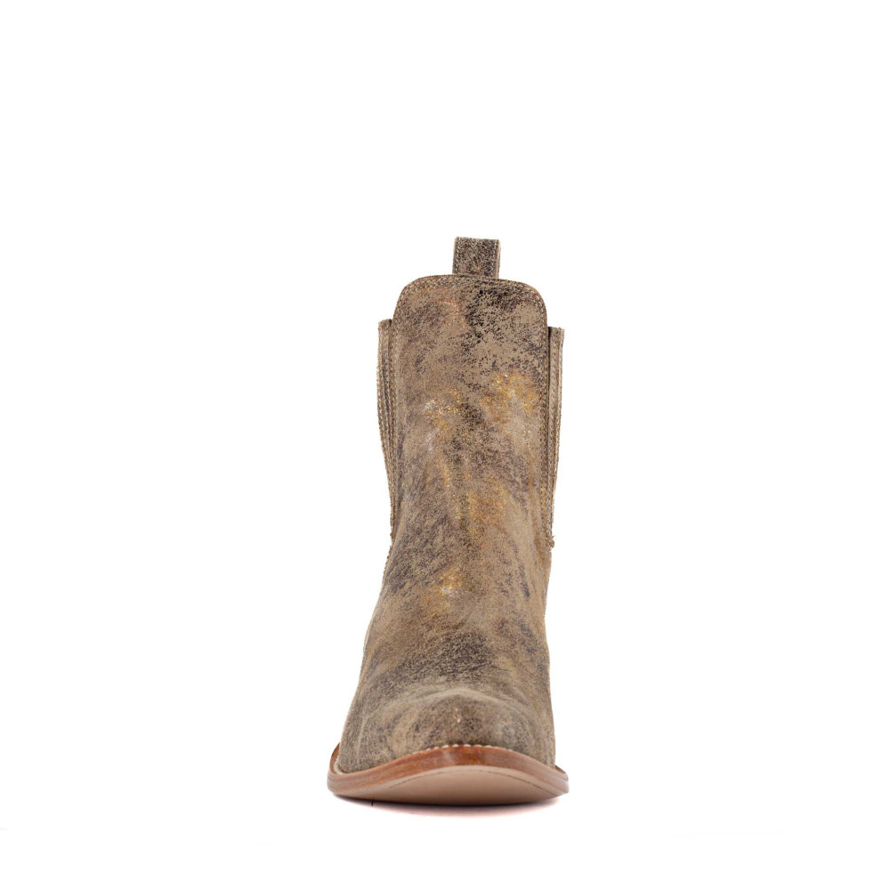 Santiags en cuir - Estudio Crack Sable - Santiags femme