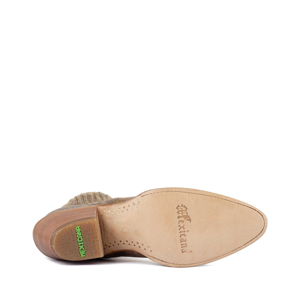 Santiags en cuir - Estudio Crack Sable - Santiags femme
