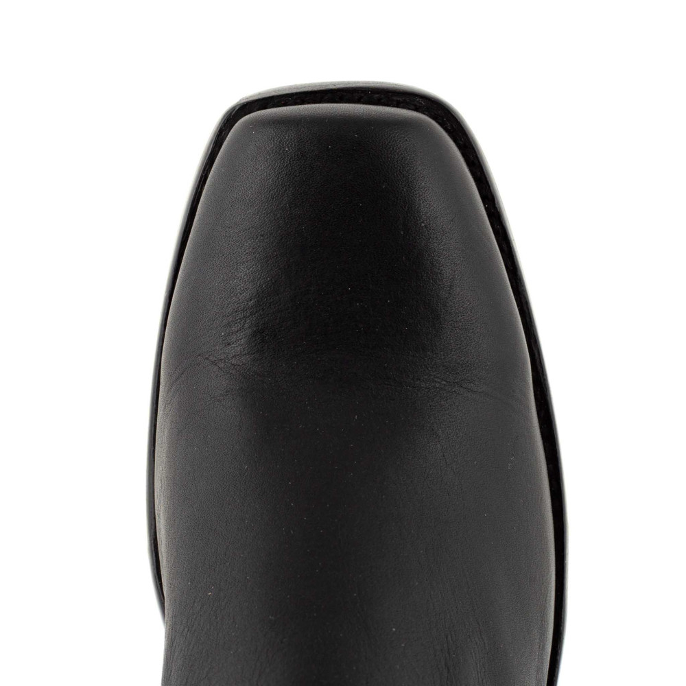 Bottines de moto a bout carré - Kayal 7 Black - Santiags femme