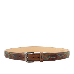 Ceinture en cuir marron avec boucle interchangeable - Fury Rust