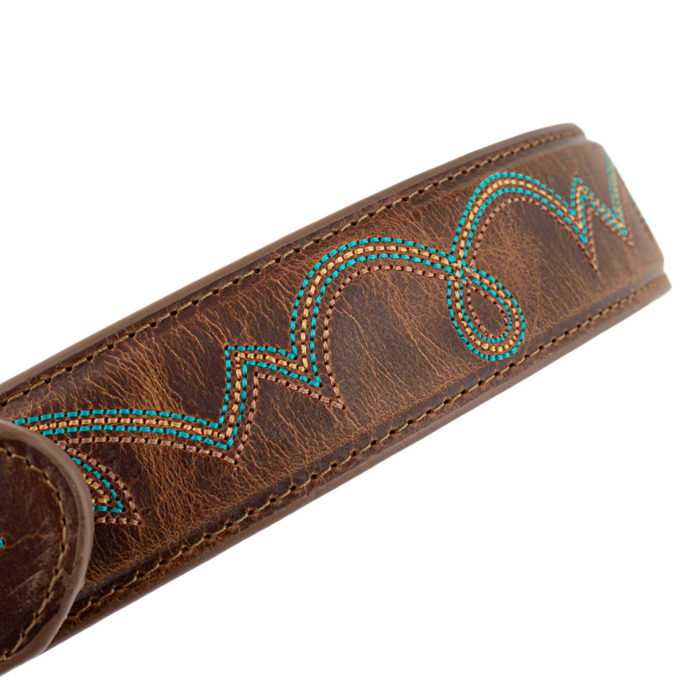 Ceinture en cuir marron avec boucle interchangeable - Fury Rust