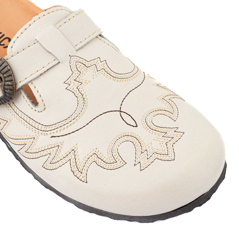Sabots western - Bahia white trigger - sabots femme