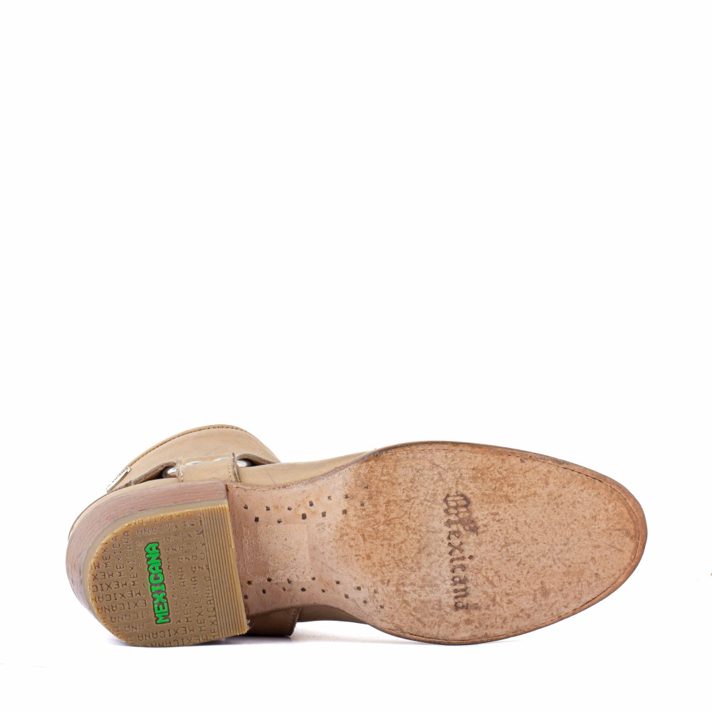 Bottines de moto avec boucles - Santana Camel Ranchero - Santiags femme