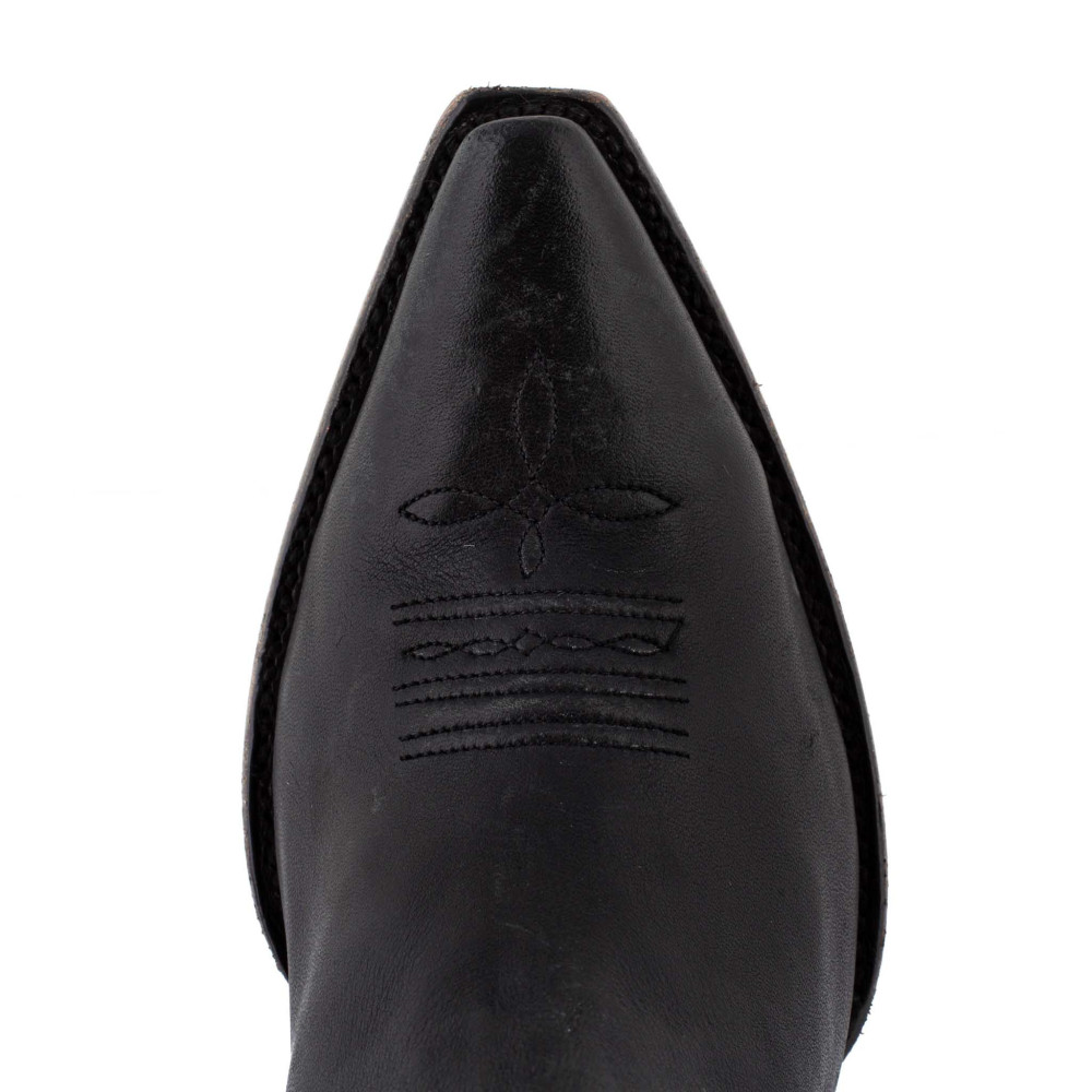 Santiag a franges bi matière -Amazonne black - Santiags femme