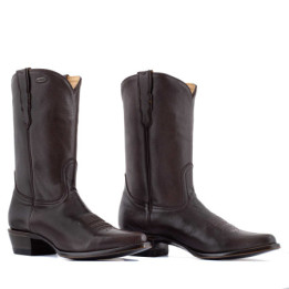 Brown leather cowboy boots - Okinawa Chocolate - Women's cowboy boots