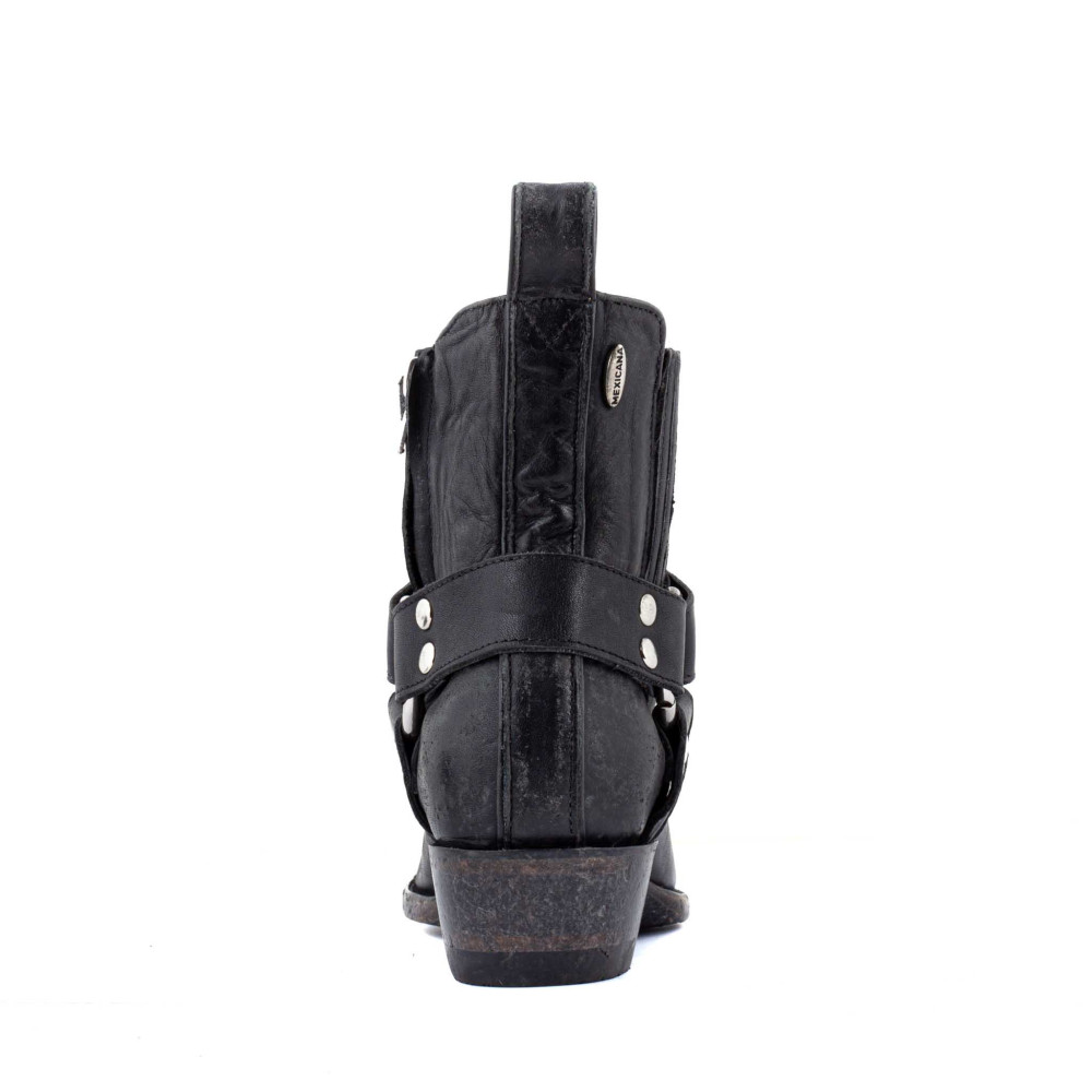 Bottines de moto avec boucles - Ginza 5.5 Black - Santiags femme