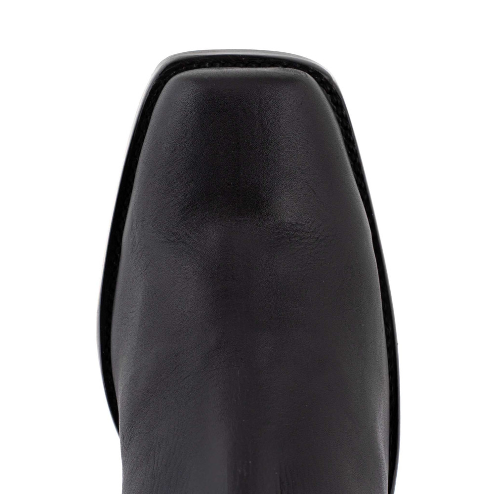Bottines de moto avec boucles - Austin Black - Santiags homme