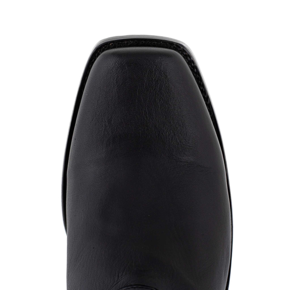 Bottes de moto a bout carré - Candela black - Santiags homme