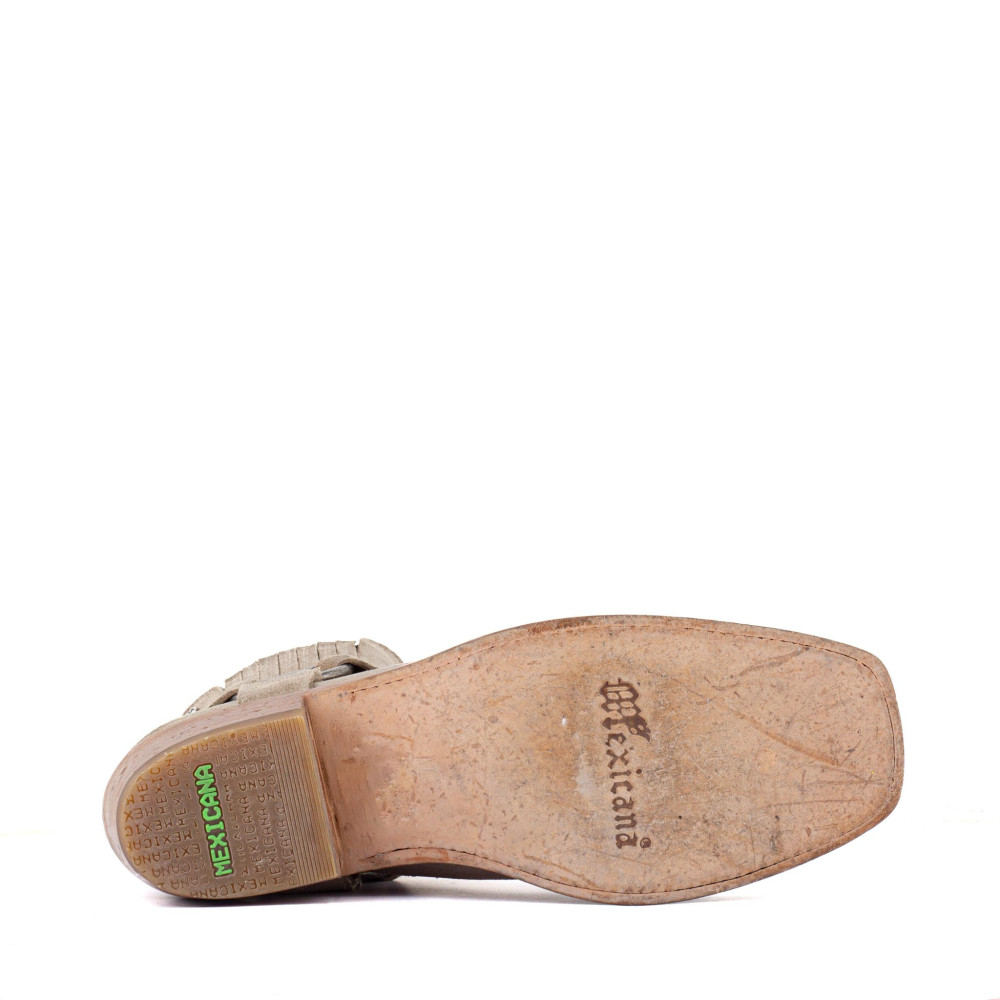 Bottines de moto avec boucles - Pasadena suede arena - Santiags femme
