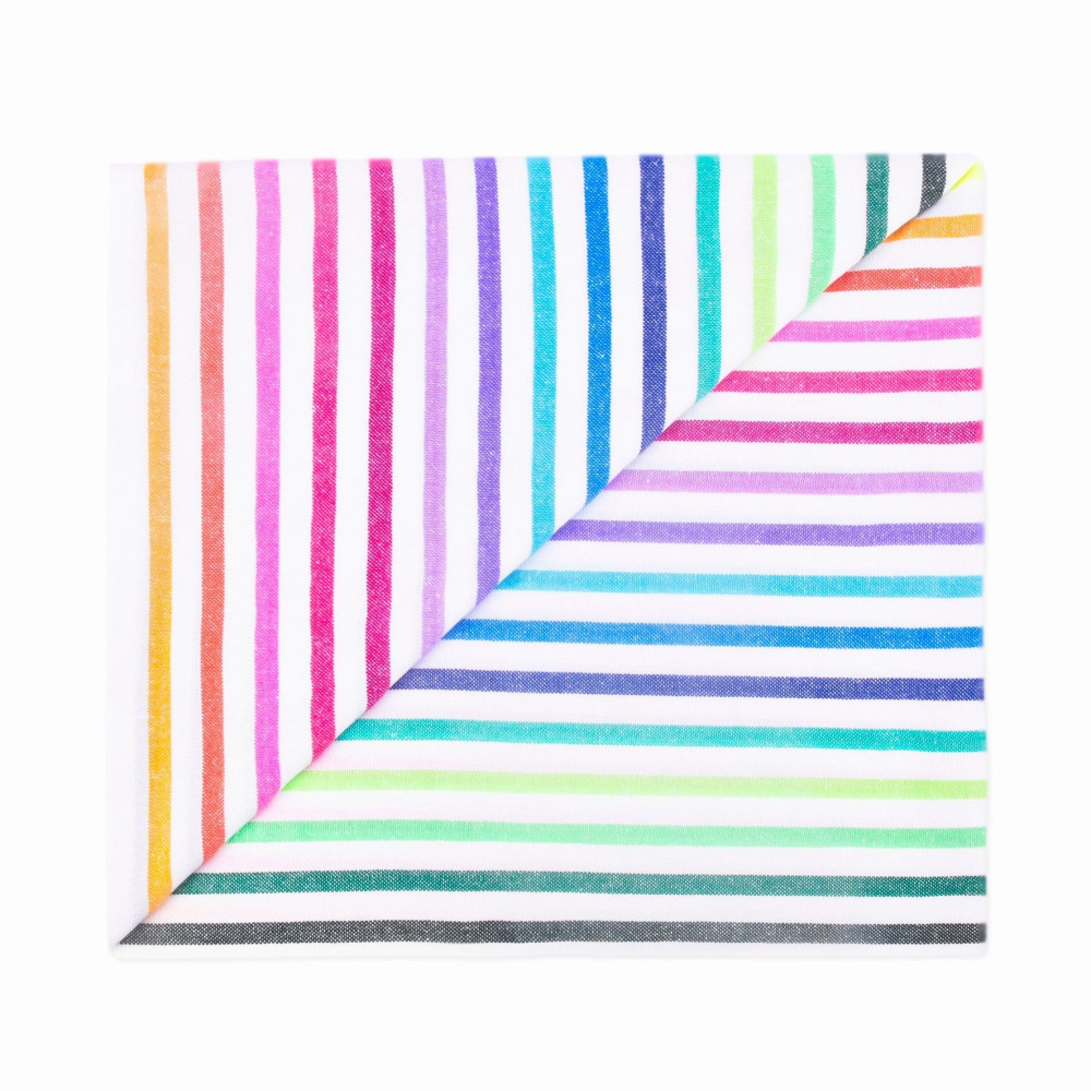LA LUCIA Cette jolie couverture de plage légère est tissée au Mexique, en utilisant du coton recyclé et en s'inspirant des tissu