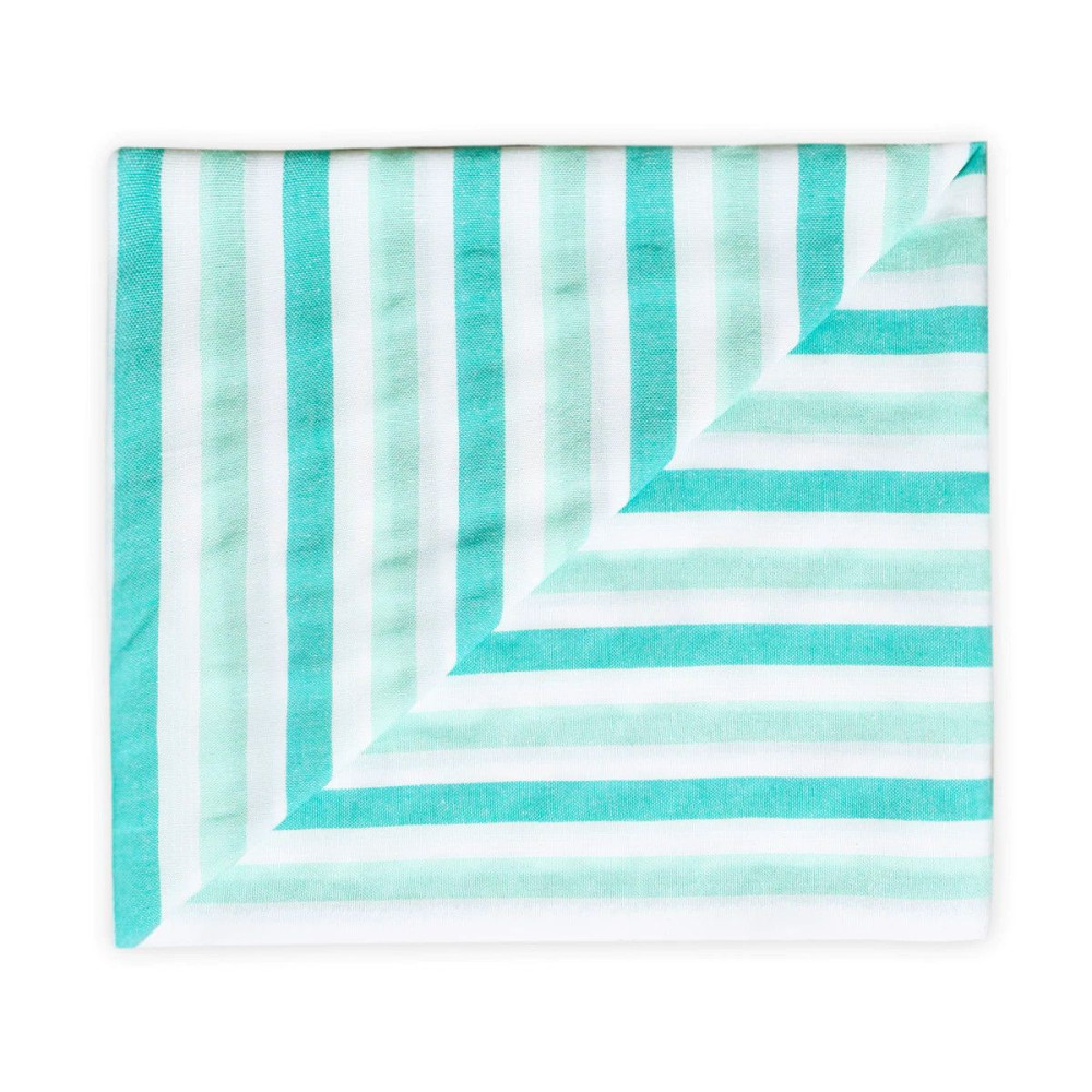 LA JADE Cette jolie couverture de plage légère est tissée au Mexique, en utilisant du coton recyclé et en s'inspirant des tissus