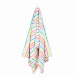 LA SOFIA Cette jolie couverture de plage légère est tissée au Mexique, en utilisant du coton recyclé et en s'inspirant des tissu
