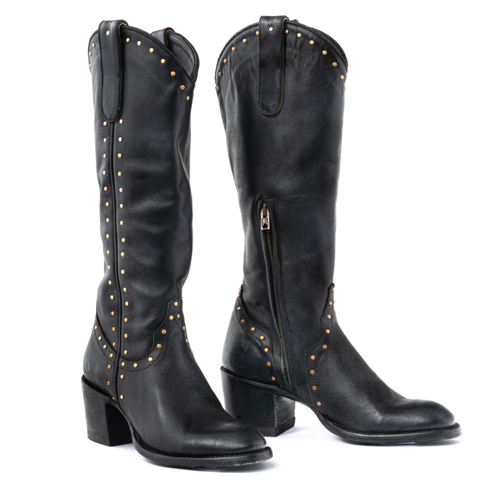 Santiags Mariachi Black | Un style noir audacieux | Mexicana