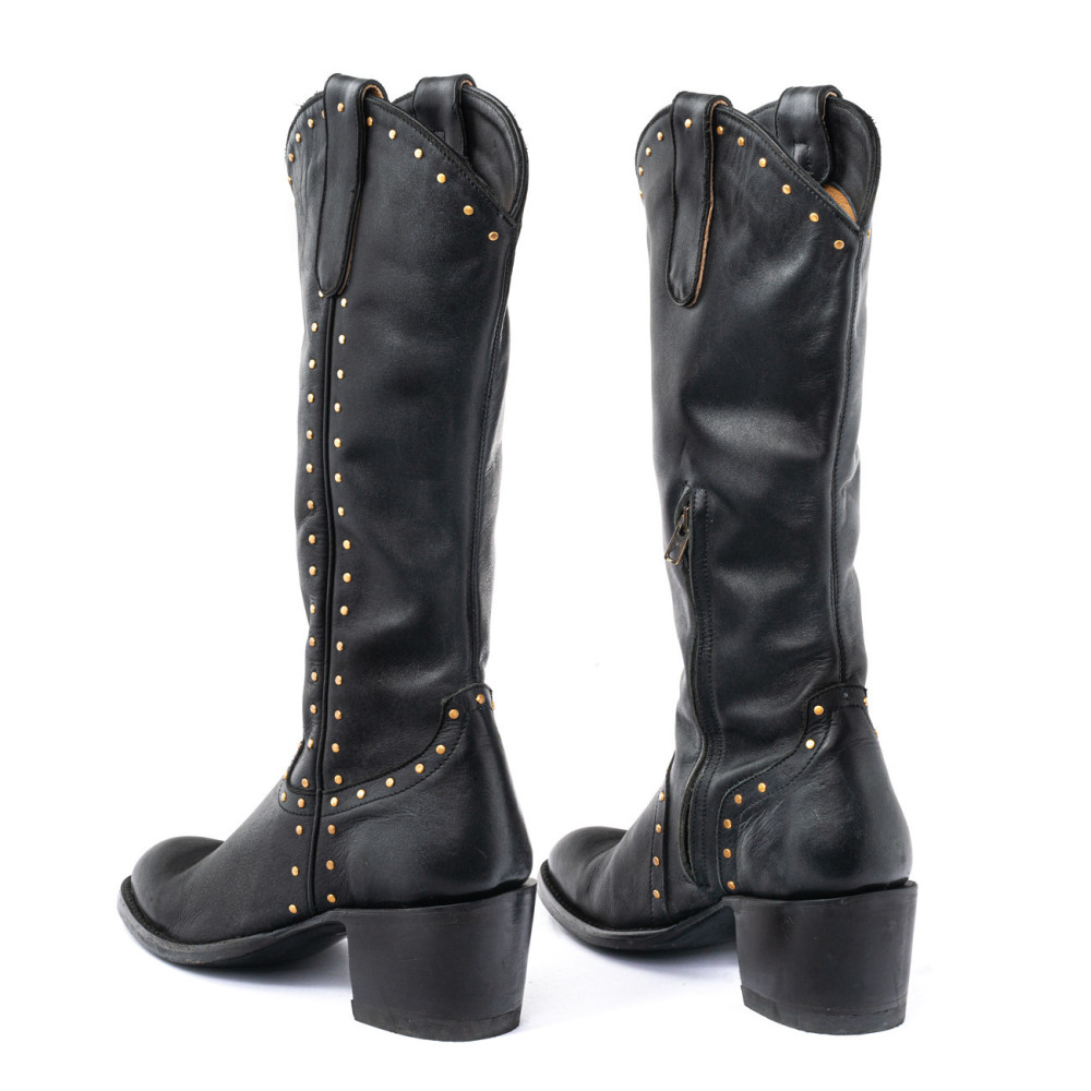 Santiags Mariachi Black | Un style noir audacieux | Mexicana