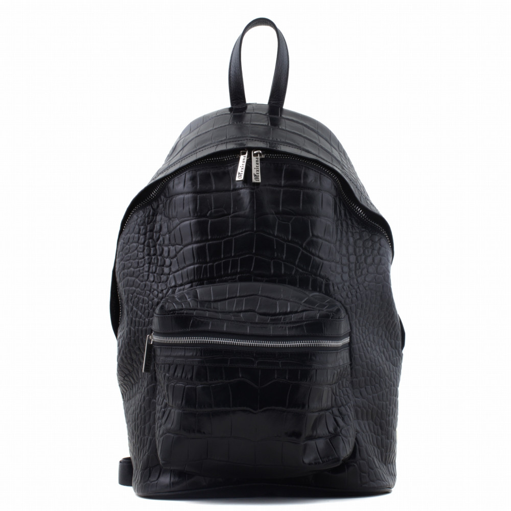 SAC À DOS CUIR EMBOSSÉ