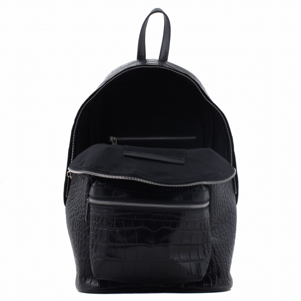 BACK PACK EMBOSSED LEATHER
