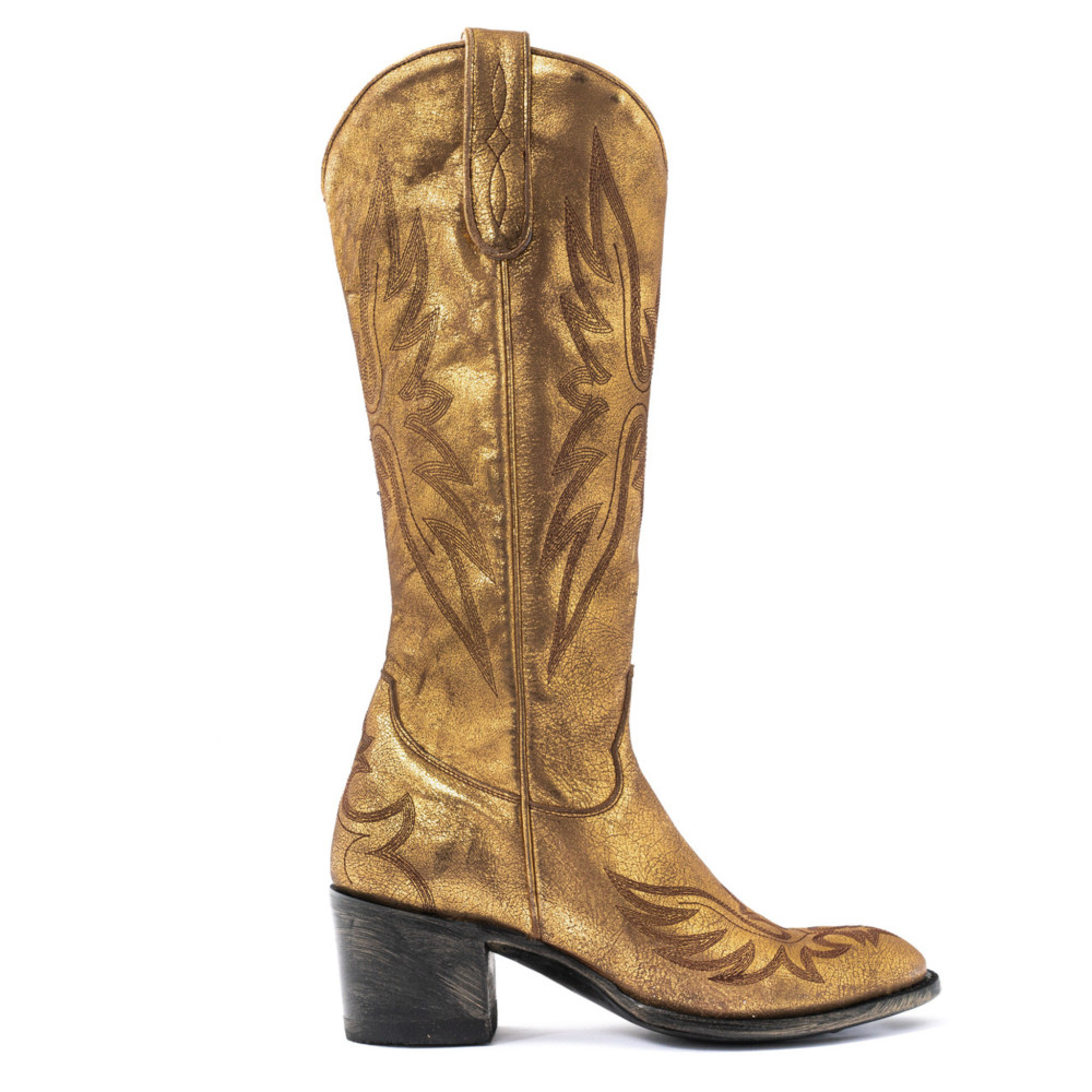 Santiags Mayfair Gold | Un style doré élégant | Mexicana