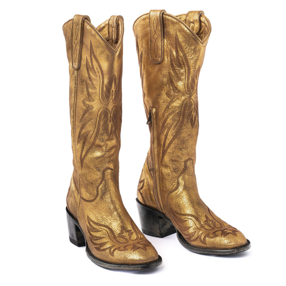 Mayfair Gold Cowboy Boots | Elegant Gold Style | Mexicana