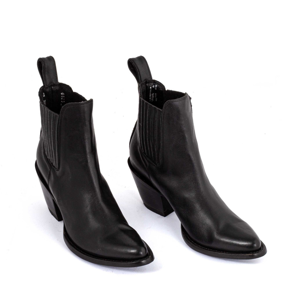 Santiags Estudio Black - Excellence artisanale par Mexicana Boots