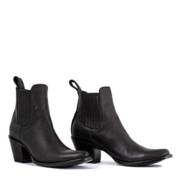 Santiags Estudio Black - Excellence artisanale par Mexicana Boots