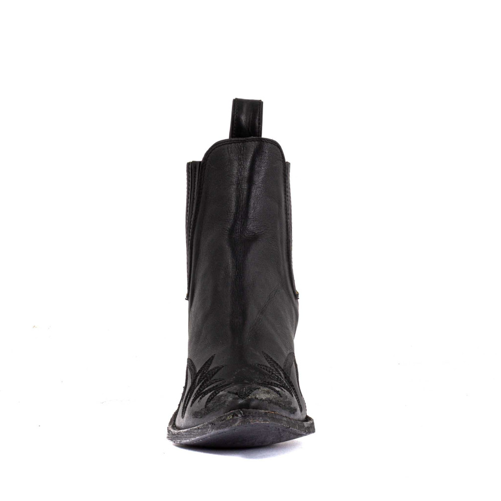 Bottines Gaucho long Stitch 6" Black - MEXICANA Officiel