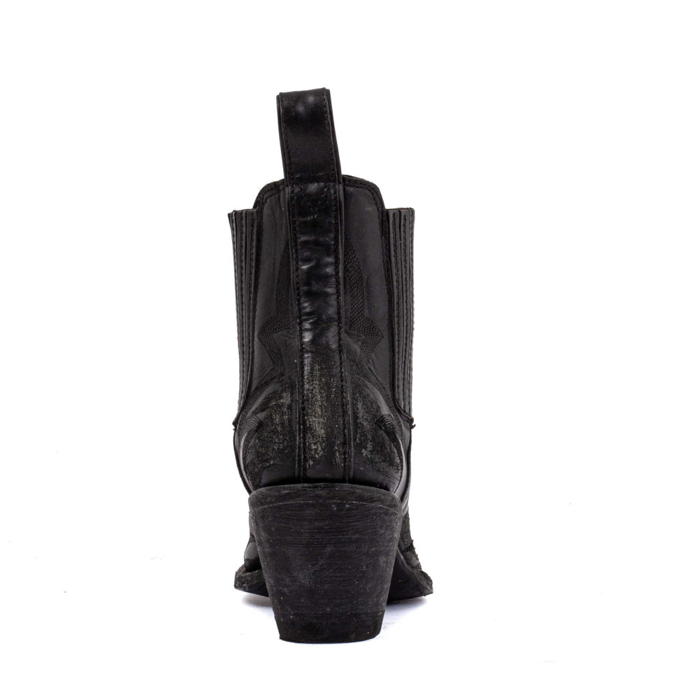 Bottines Gaucho long Stitch 6" Black - MEXICANA Officiel